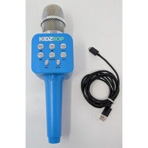 KIDZ BOP Karaoke Bluetooth Mic Speaker Voice FX Echo Blue Tested Working